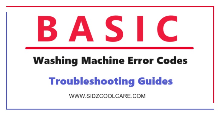 Basic Automatic Washing Machine All Error Codes